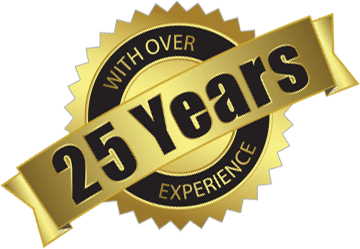 25 Years experience badge